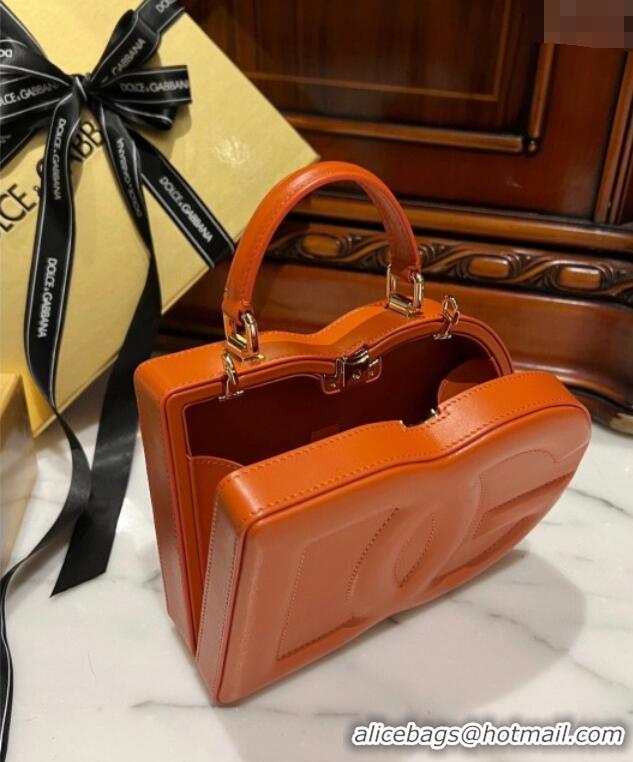 Super Quality Dolce&Gabbana Box Bag in Smooth Calfskin D1709 Orange 2025