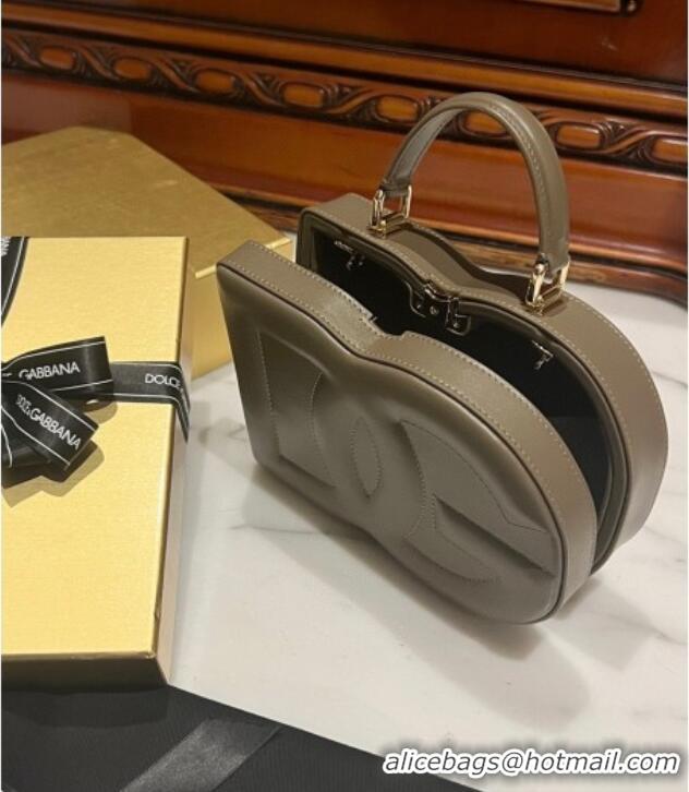Well Crafted Dolce&Gabbana Box Bag in Smooth Calfskin D1709 Grey 2025