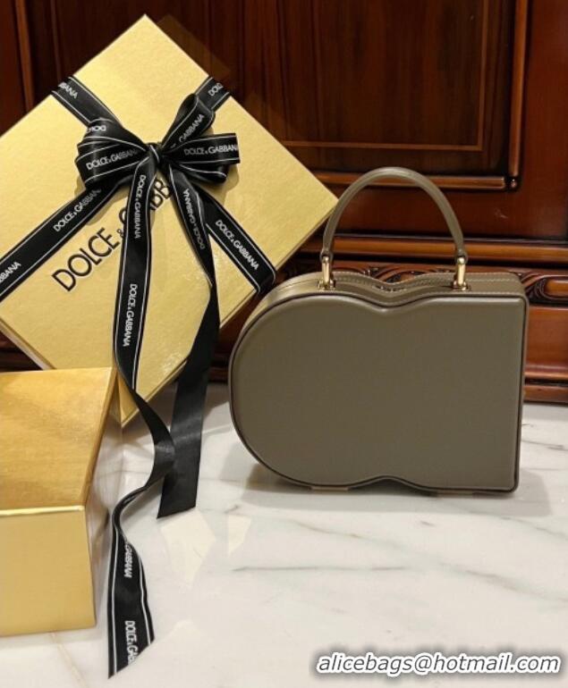 Well Crafted Dolce&Gabbana Box Bag in Smooth Calfskin D1709 Grey 2025