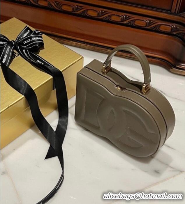Well Crafted Dolce&Gabbana Box Bag in Smooth Calfskin D1709 Grey 2025