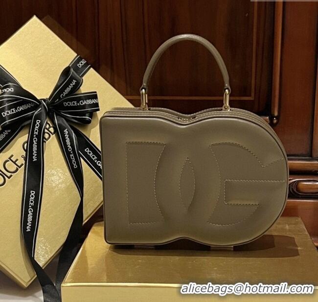 Well Crafted Dolce&Gabbana Box Bag in Smooth Calfskin D1709 Grey 2025