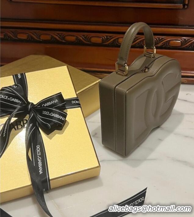 Well Crafted Dolce&Gabbana Box Bag in Smooth Calfskin D1709 Grey 2025