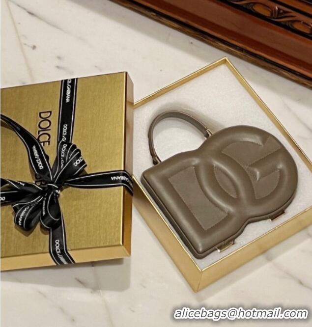Well Crafted Dolce&Gabbana Box Bag in Smooth Calfskin D1709 Grey 2025