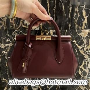 Trendy Design Dolce&Gabbana Marlene Day Mini Handbag in Palmated Calfskin D1710 Burgundy 2025