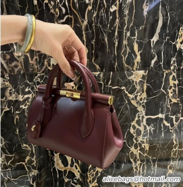 Trendy Design Dolce&Gabbana Marlene Day Mini Handbag in Palmated Calfskin D1710 Burgundy 2025