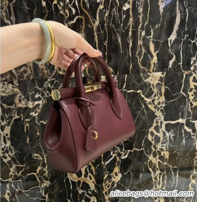 Trendy Design Dolce&Gabbana Marlene Day Mini Handbag in Palmated Calfskin D1710 Burgundy 2025