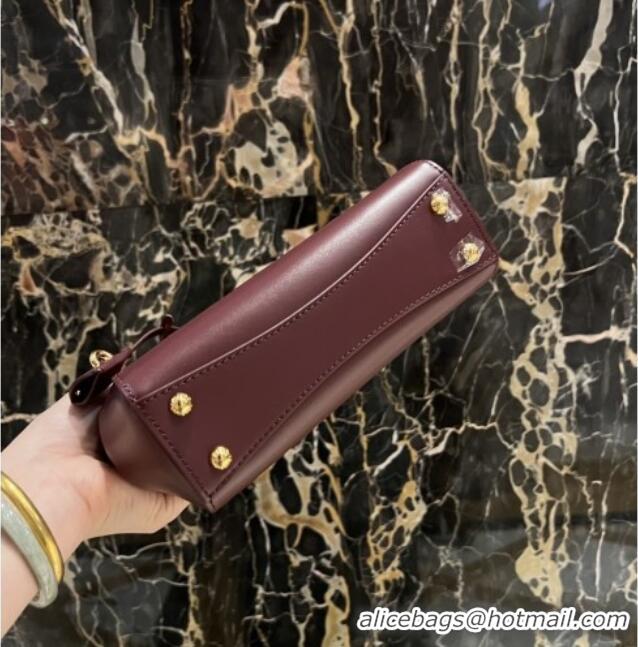 Trendy Design Dolce&Gabbana Marlene Day Mini Handbag in Palmated Calfskin D1710 Burgundy 2025
