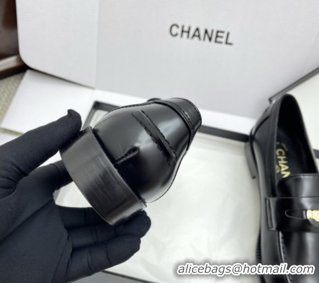 Grade Quality Chanel Mocassins Loafers in Shiny Calfskin G46362 Black