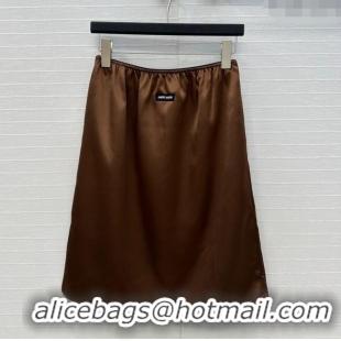 Famous Brand Miu Miu Skirt MIU061209 Brown 2025