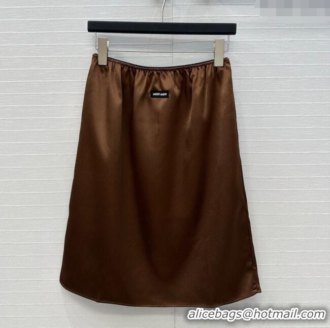 Famous Brand Miu Miu Skirt MIU061209 Brown 2025