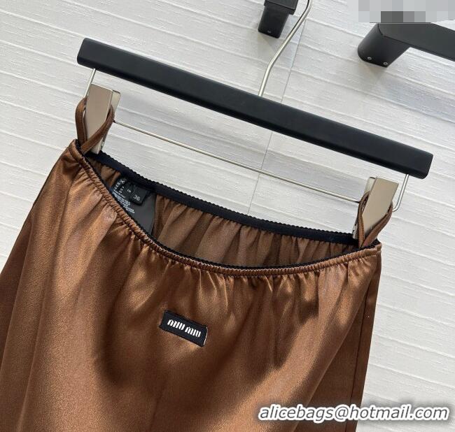 Famous Brand Miu Miu Skirt MIU061209 Brown 2025