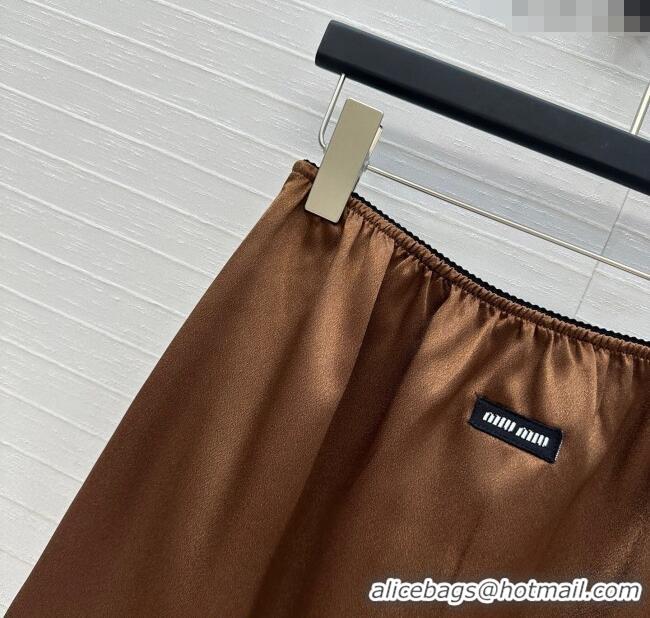 Famous Brand Miu Miu Skirt MIU061209 Brown 2025
