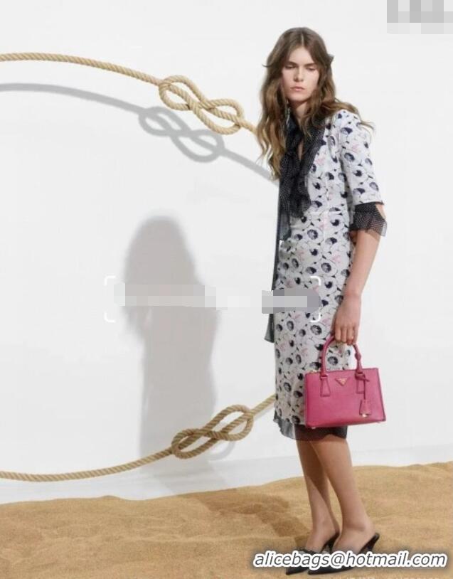 Best Price Prada Summer Silk Printed Dress PR061213 Grey 2025