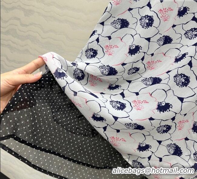 Best Price Prada Summer Silk Printed Dress PR061213 Grey 2025