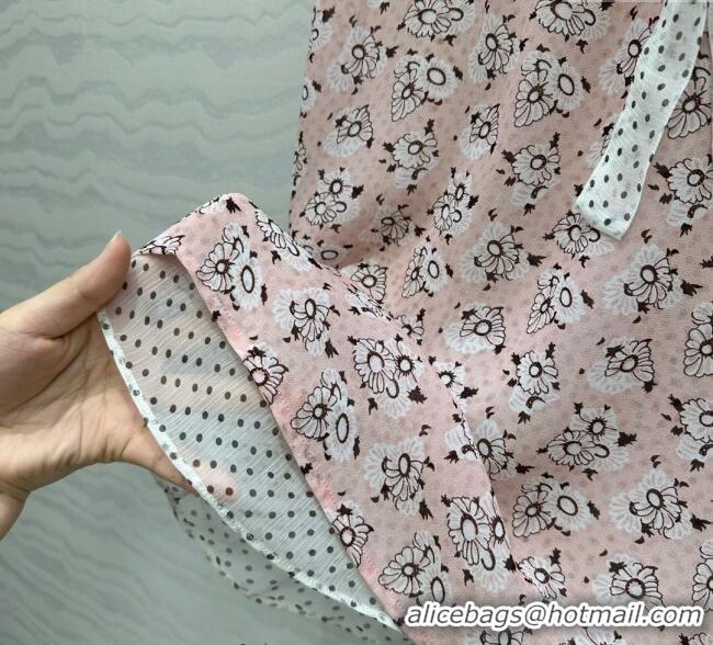 Classic Specials Prada Summer Silk Printed Dress PR061214 Pink 2025