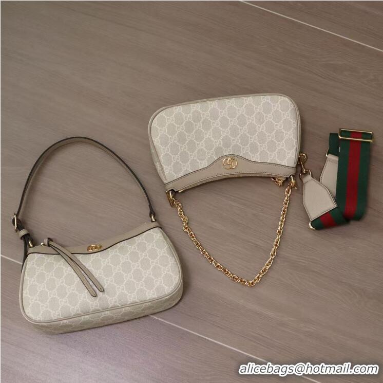 Grade Design Gucci Ophidia Small Shoulder Bag in GG Supreme ‎735132 Beige/White 2025