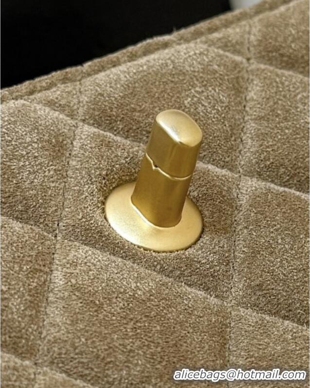 Inexpensive Chanel Suede & Lambskin Phone Holder with Strap AP4677 Beige/Black 2025 Top Quality