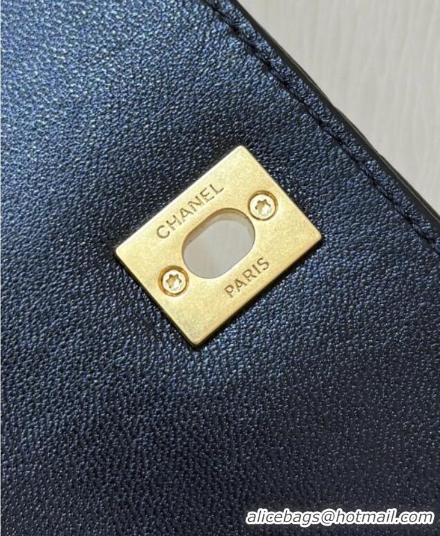 Inexpensive Chanel Suede & Lambskin Phone Holder with Strap AP4677 Beige/Black 2025 Top Quality