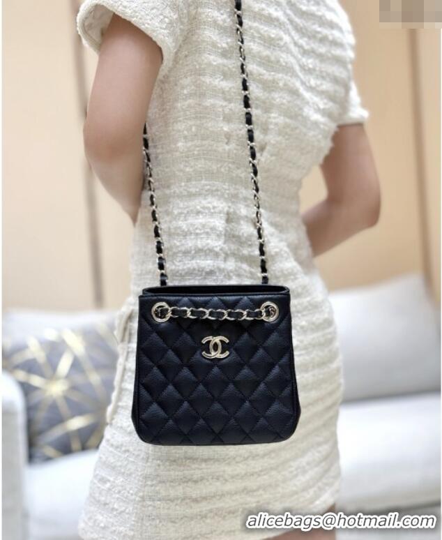 Famous Brand Chanel Shoulder Bag in Grainy Calfskin AS3176 Black 2025 Top Quality