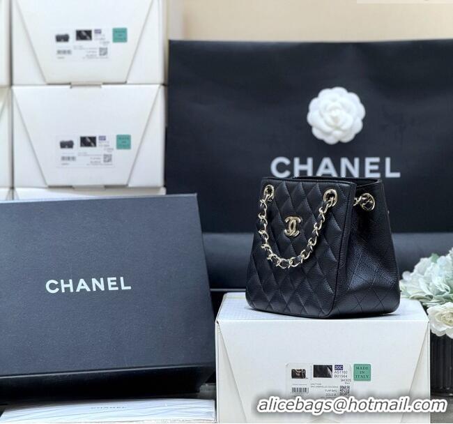 Famous Brand Chanel Shoulder Bag in Grainy Calfskin AS3176 Black 2025 Top Quality