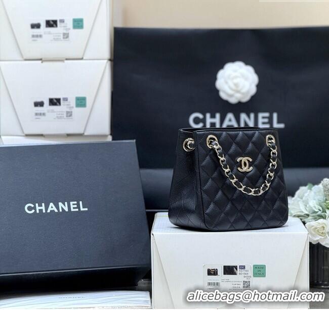 Famous Brand Chanel Shoulder Bag in Grainy Calfskin AS3176 Black 2025 Top Quality