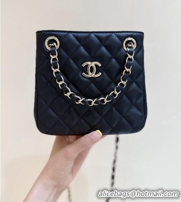 Famous Brand Chanel Shoulder Bag in Grainy Calfskin AS3176 Black 2025 Top Quality