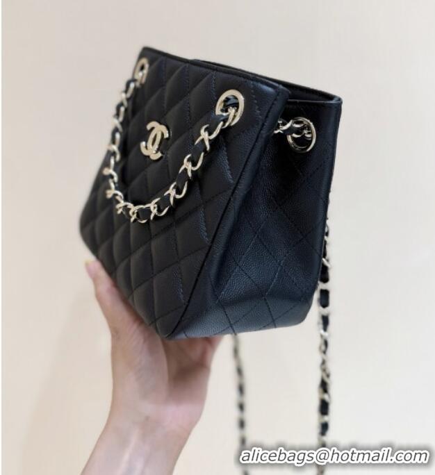 Famous Brand Chanel Shoulder Bag in Grainy Calfskin AS3176 Black 2025 Top Quality