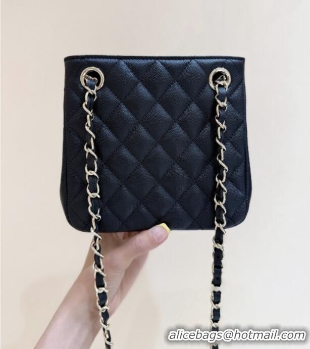 Famous Brand Chanel Shoulder Bag in Grainy Calfskin AS3176 Black 2025 Top Quality