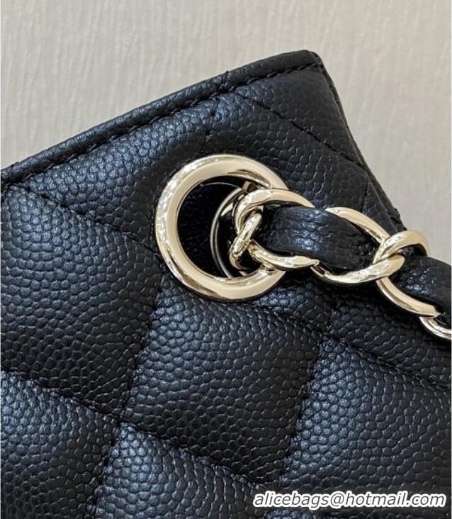 Famous Brand Chanel Shoulder Bag in Grainy Calfskin AS3176 Black 2025 Top Quality