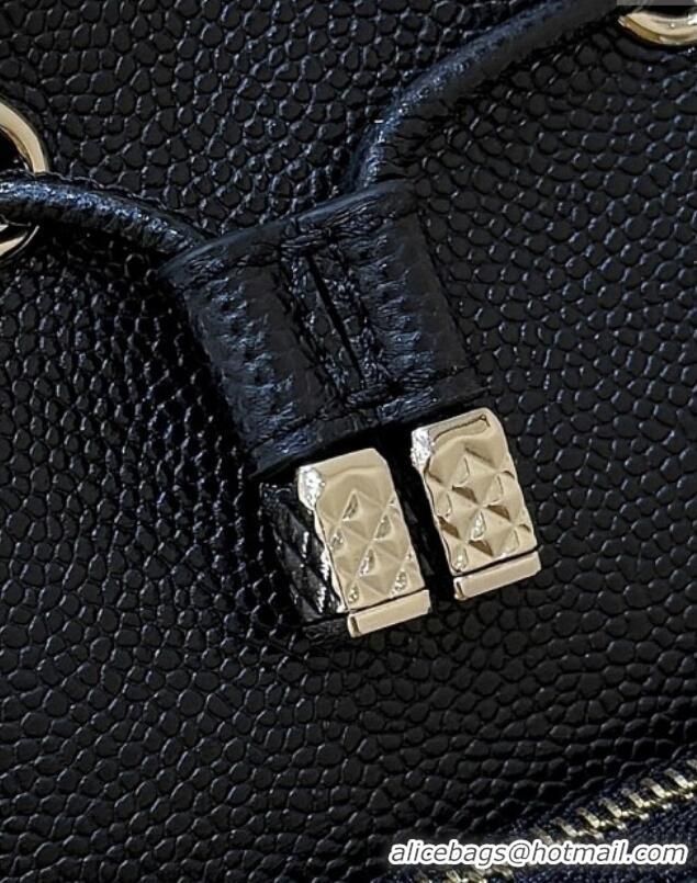 Best Price Chanel Clutch with Chain in Grained Shiny Calfskin AP4775 Black 2025 Top Quality