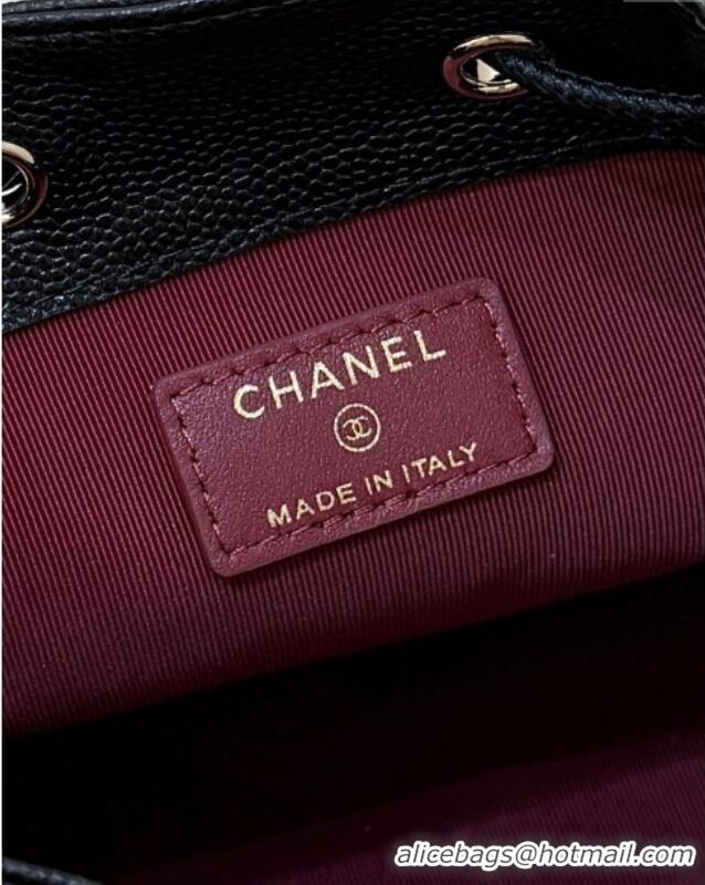 Best Price Chanel Clutch with Chain in Grained Shiny Calfskin AP4775 Black 2025 Top Quality