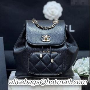 Top Grade Chanel Grained Calfskin Mini Backpack AS3530 Black Top Quality