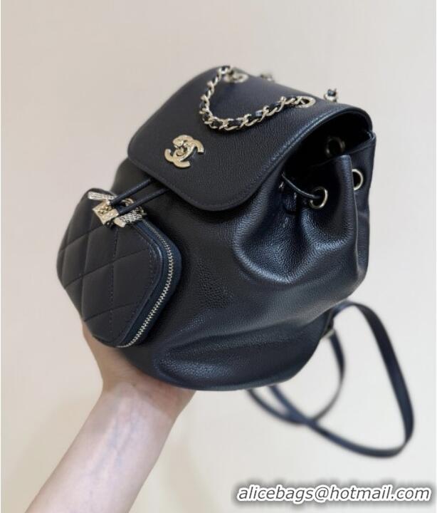 Top Grade Chanel Grained Calfskin Mini Backpack AS3530 Black Top Quality