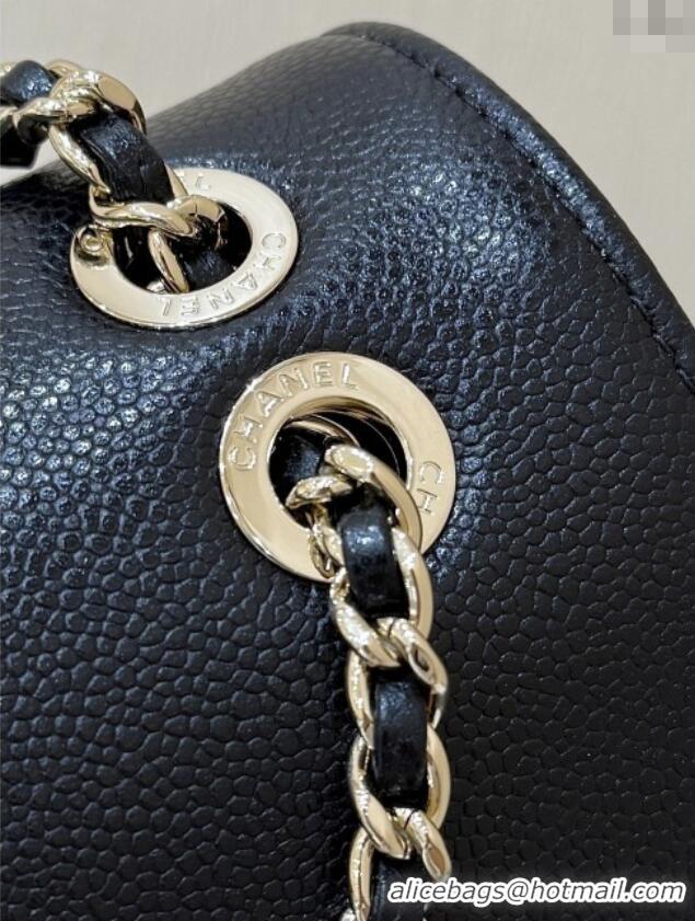Top Grade Chanel Grained Calfskin Mini Backpack AS3530 Black Top Quality