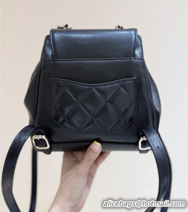 Top Grade Chanel Grained Calfskin Mini Backpack AS3530 Black Top Quality