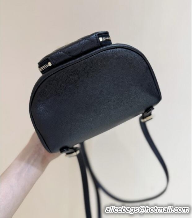 Top Grade Chanel Grained Calfskin Mini Backpack AS3530 Black Top Quality
