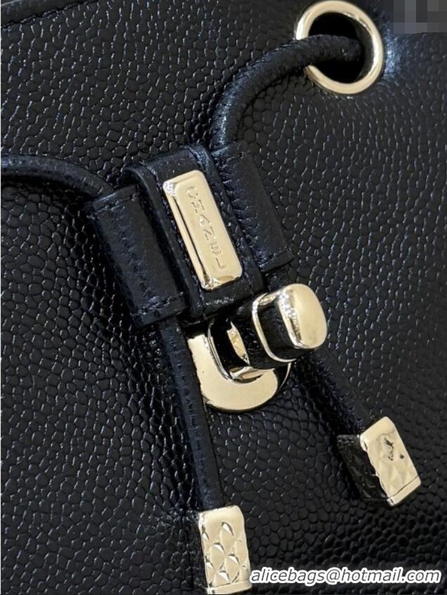 Top Grade Chanel Grained Calfskin Mini Backpack AS3530 Black Top Quality