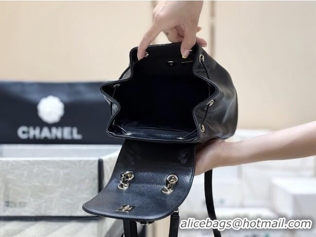 Top Grade Chanel Grained Calfskin Mini Backpack AS3530 Black Top Quality