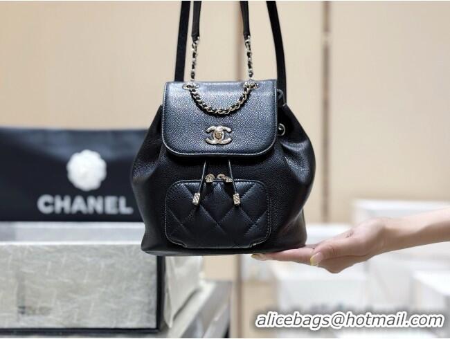 Top Grade Chanel Grained Calfskin Mini Backpack AS3530 Black Top Quality