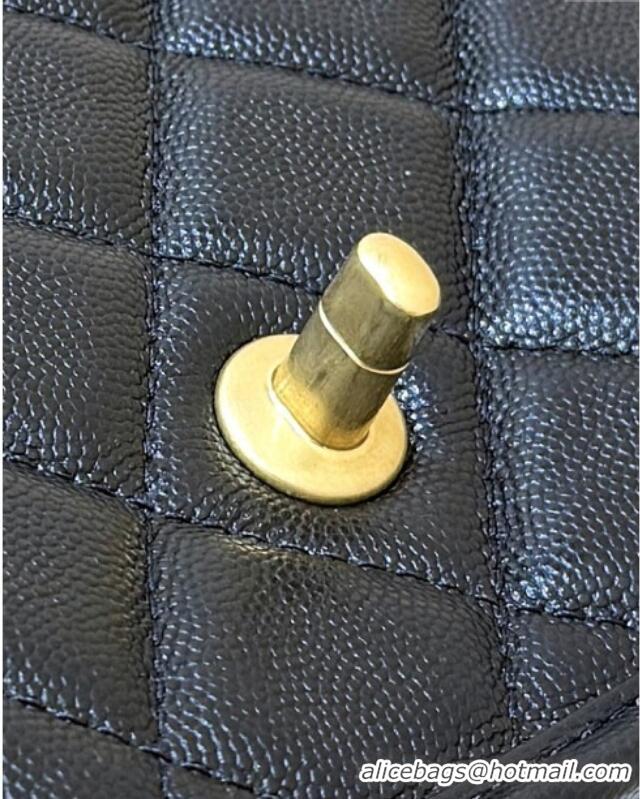Discount Chanel Grained Shiny Calfskin Backpack AS5715 Black 2025 Top Quality