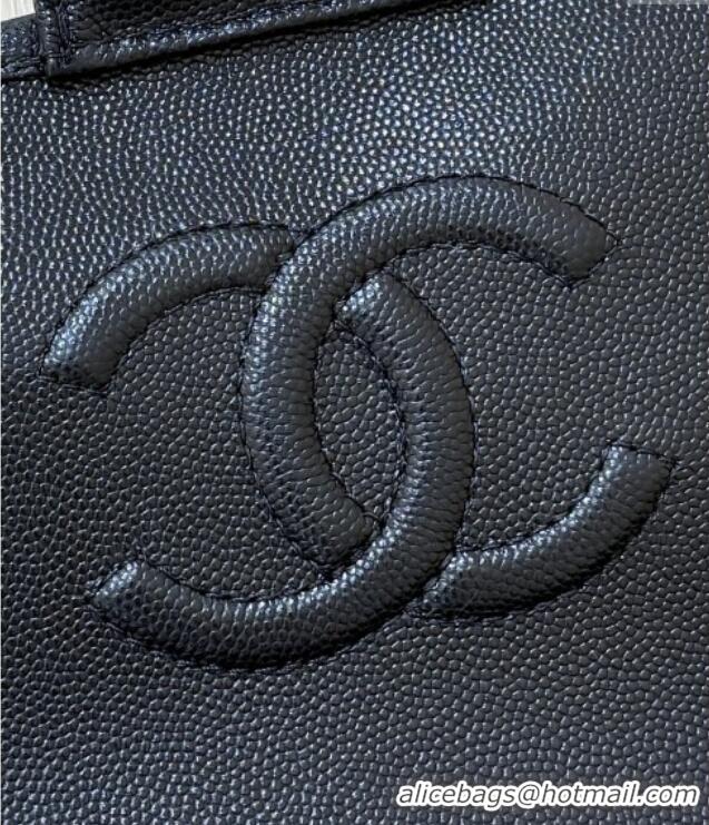 Discount Chanel Grained Shiny Calfskin Backpack AS5715 Black 2025 Top Quality