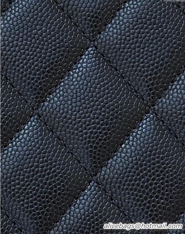 Most Popular Chanel Shiny Grained Calfskin Vanity with Chain and Star AP4854 Black 2025 Top Quality