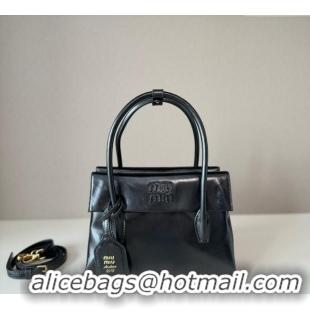 Grade Design Miu Miu Solitaire Leather Bag 5BA303 Black 2025