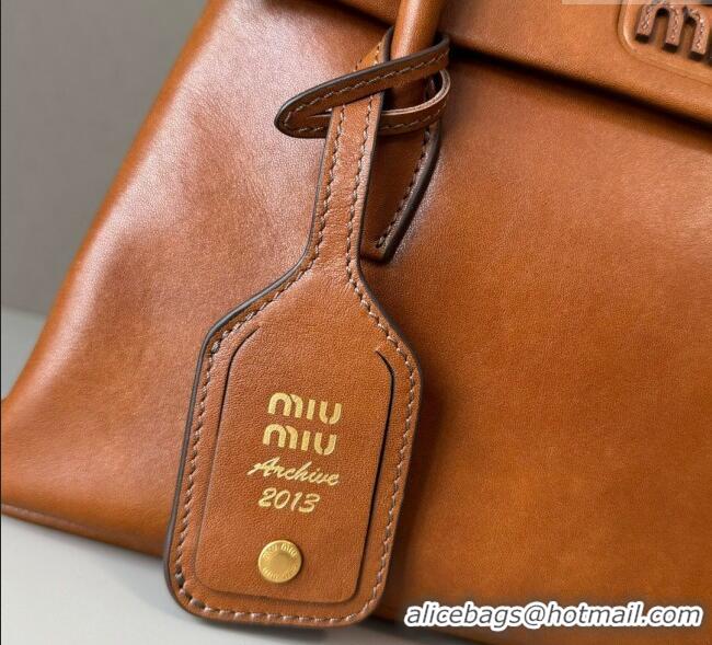 Promotional Miu Miu Solitaire Leather Bag 5BA302 Brown 2025