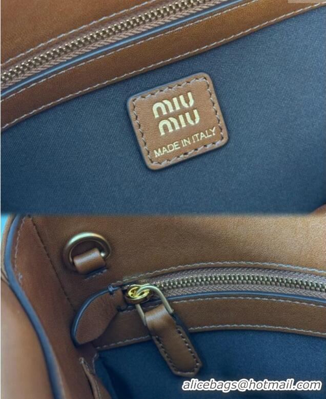 Promotional Miu Miu Solitaire Leather Bag 5BA302 Brown 2025