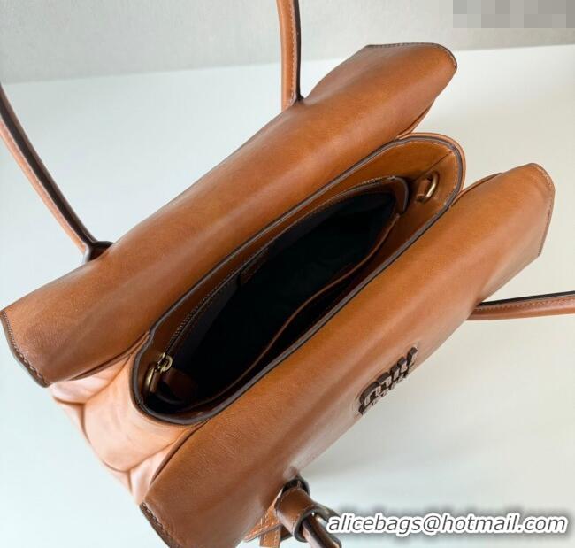 Promotional Miu Miu Solitaire Leather Bag 5BA302 Brown 2025
