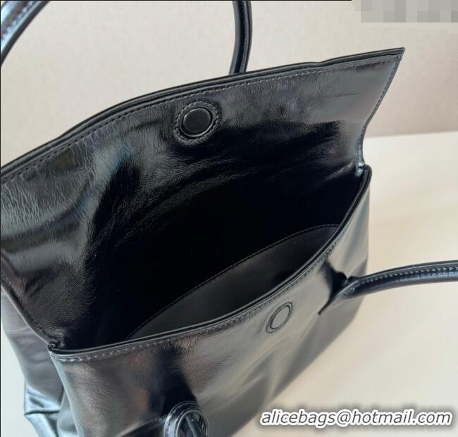 Famous Brand Miu Miu Solitaire leather bag 5BA302 Black 2025
