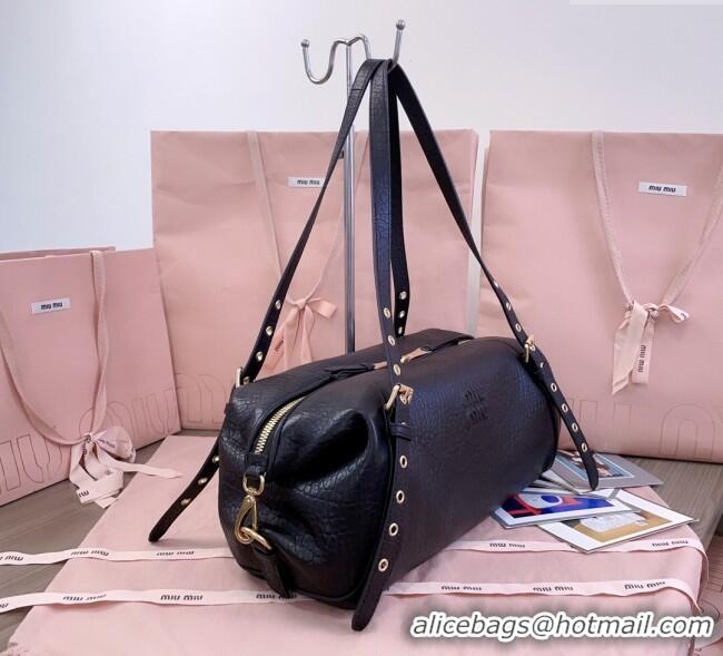 Super Quality Miu Miu Lambskin Leather Shoulder Bag 5BC190 Black 2025