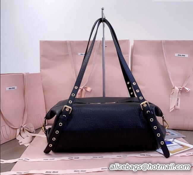 Super Quality Miu Miu Lambskin Leather Shoulder Bag 5BC190 Black 2025