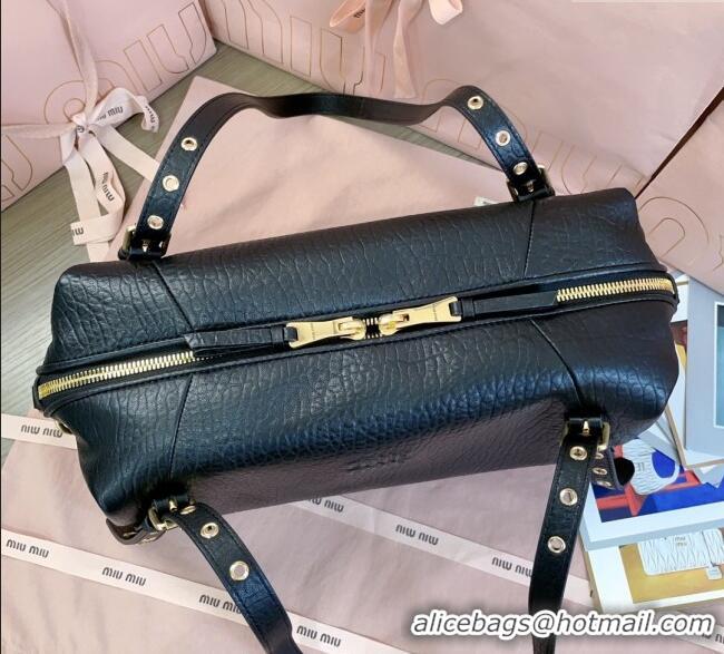 Super Quality Miu Miu Lambskin Leather Shoulder Bag 5BC190 Black 2025